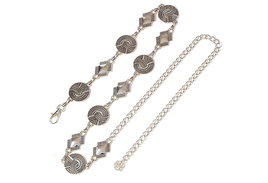 KARMA Hüftgürtel Hüftgürtel Damen silber oder Gold verstellbar 120 cm (Fest günstig online kaufen