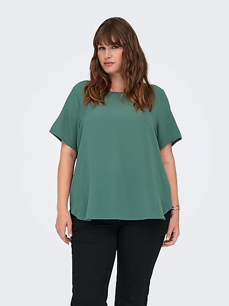 ONLY CARMAKOMA Shirtbluse "CARVICA SS TOP WVN NOOS" Materialmix, regular fi günstig online kaufen