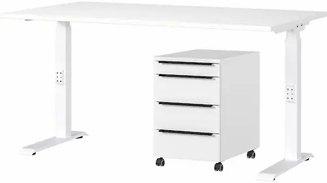 GERMANIA Büromöbel-Set »Mailand«, 2-teiliges Set: Schreibtisch + Rollcontai günstig online kaufen