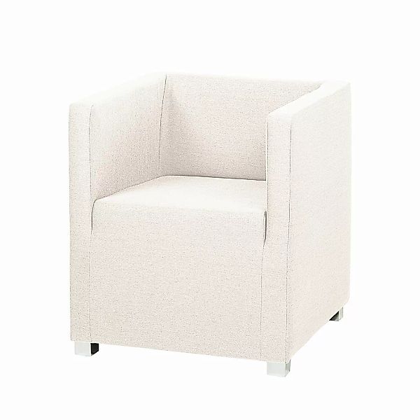 home24 mooved Sessel Carmen Beige Webstoff 63x71x64 cm (BxHxT) günstig online kaufen