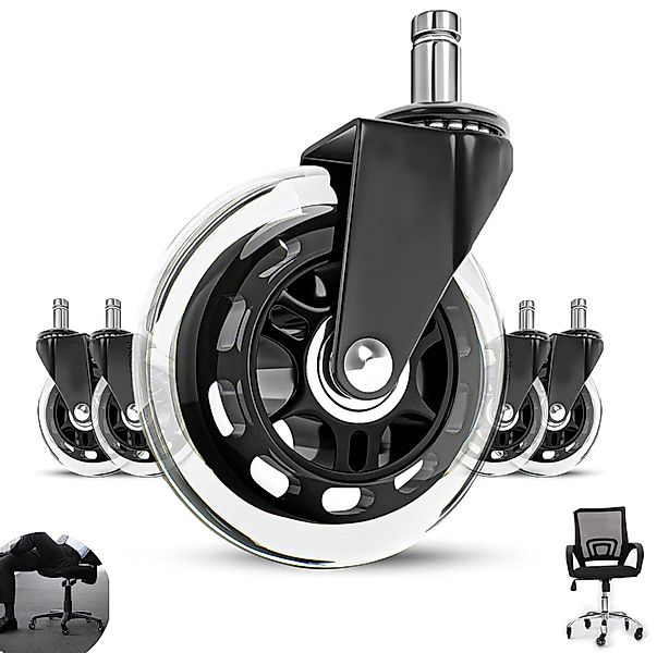 BlingBin Stuhlrolle 5PCS Bürostuhl Rollen Stuhlrollen günstig online kaufen