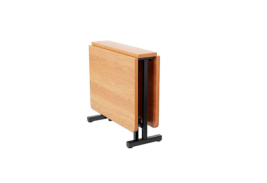 BBWL Esstisch Ausziehbarer Klapptisch in natürlicher Holzoptik 120 x 80 cm günstig online kaufen