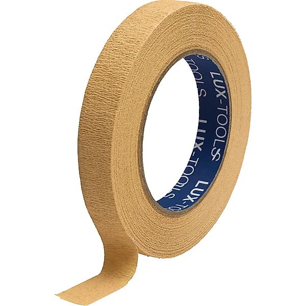 LUX-TOOLS Hochkrepp Klebeband dehnbar Beige 25 m x 19 mm günstig online kaufen