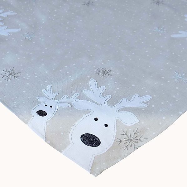 texpot Tischdecke Tischläufer Stickerei lustiger Elch günstig online kaufen