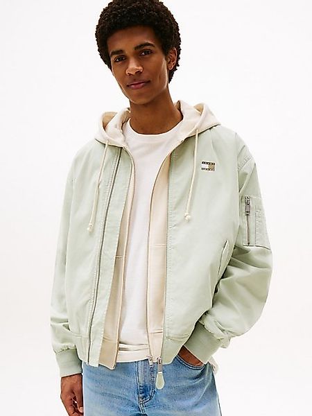 Tommy Jeans Bomberjacke TJM COTTON BOMBER JACKET Mit Rundhalsausschnitt günstig online kaufen