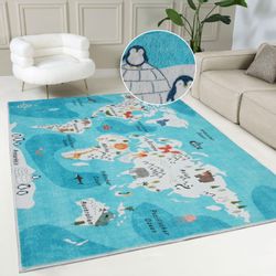 my home Kinderteppich Weltkarte, rechteckig, Höhe: günstig online kaufen