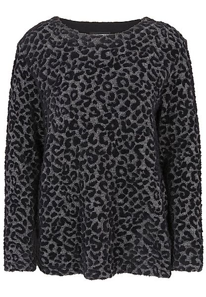 Doris Streich Rundhalspullover mit Leo-Muster günstig online kaufen