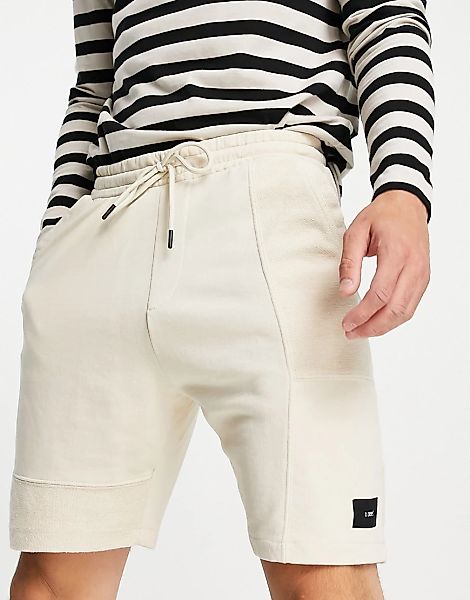 Bershka – Jersey-Shorts in Stein-Neutral günstig online kaufen