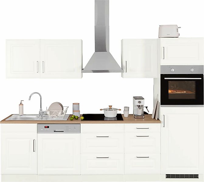 HELD MÖBEL Küchenzeile "Stockholm", Breite 280 cm, mit hochwertigen MDF Fro günstig online kaufen