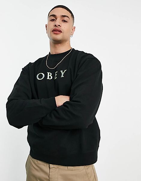 Obey – Nouvelle – Sweatshirt in Schwarz günstig online kaufen