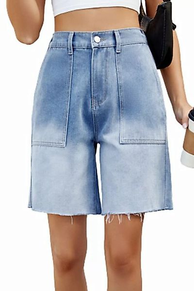 ENIX Jeansshorts Modische Denim-Shorts für Damen, große Shorts, knielang Y2 günstig online kaufen