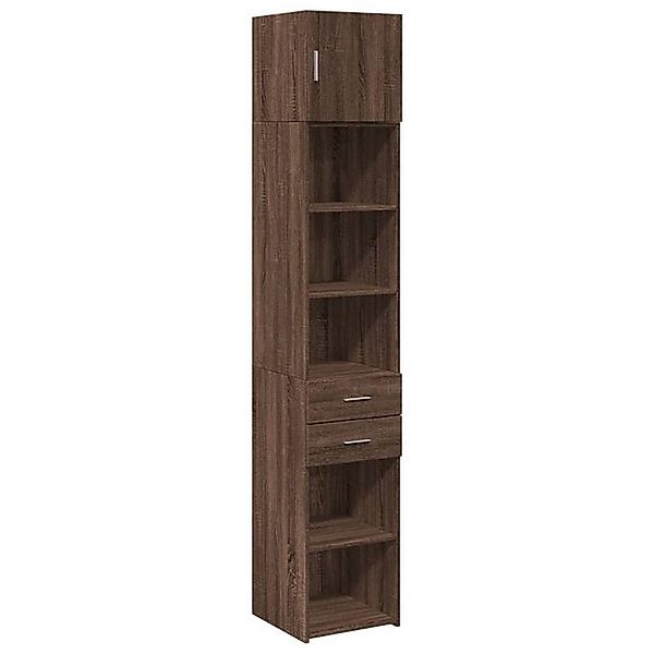 vidaXL Schrankmodule Hochschrank Schmal Eichen-Optik 40x42,5x225 cm Holzwer günstig online kaufen