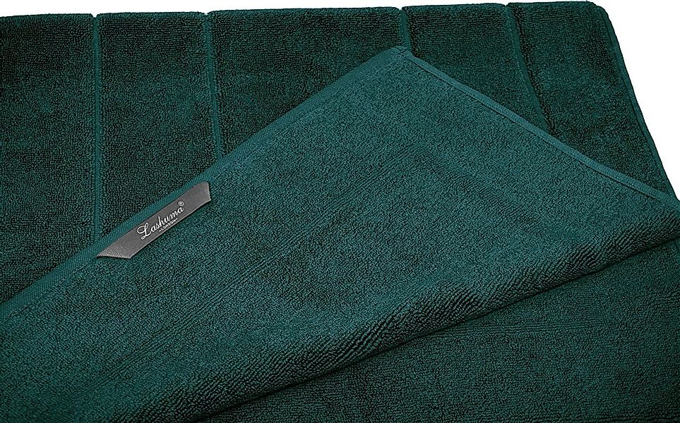 Lashuma Badematte London, Höhe 5 mm, schnell trocknend, Frottee, rechteckig günstig online kaufen