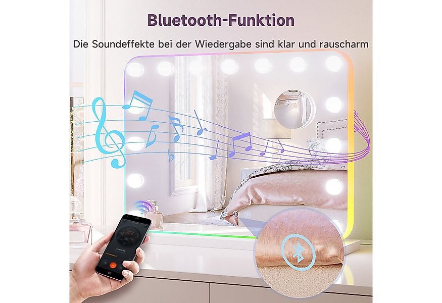 SONNI Schminkspiegel Kosmetikspiegel Hollywood Spiegel, 3 einstellbare Leuc günstig online kaufen