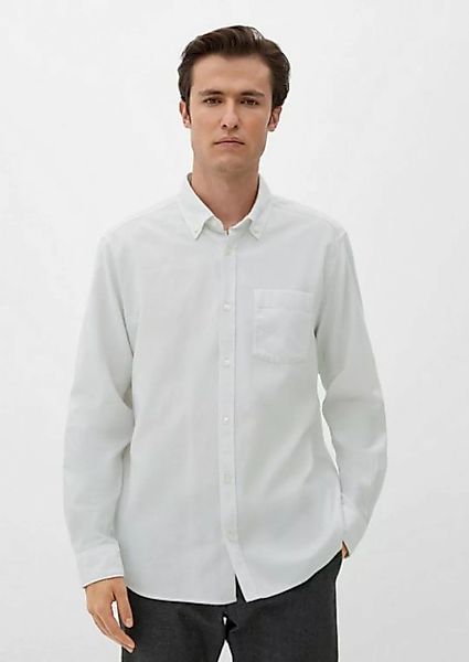 s.Oliver Langarmhemd Regular: Hemd aus Lyocellmix günstig online kaufen