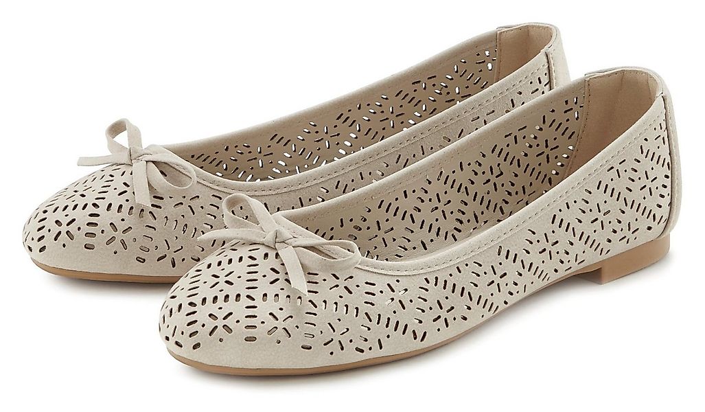 LASCANA Slip-On-Sneaker, Ballerina Freizeitschuh, Slipper, Halbschuh mit kl günstig online kaufen