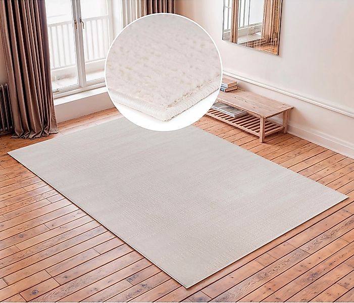 OTTO home Teppich "Ariano, dezenter Glanz mit Hoch-Tief-Struktur" rechtecki günstig online kaufen