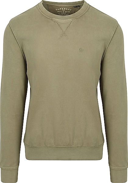 Superdry Sweater Classic Essential Olivgrün - Größe L günstig online kaufen