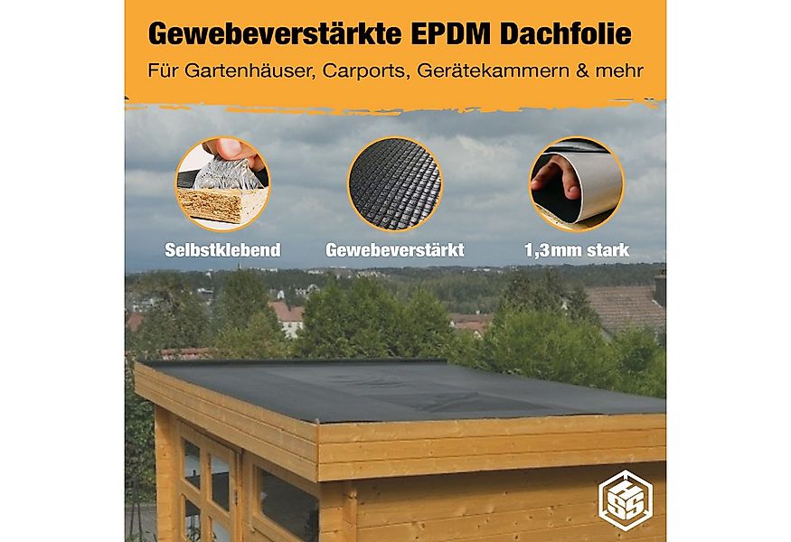Hanse Syntec Systems Dachbahn EPDM Dachfolie EasyStick 1,30mm schwarz, selb günstig online kaufen