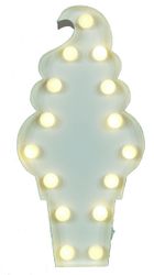 MARQUEE LIGHTS LED Dekolicht »Icecream« LED-Modul 1 Stk. Warmweiß Wandlampe günstig online kaufen