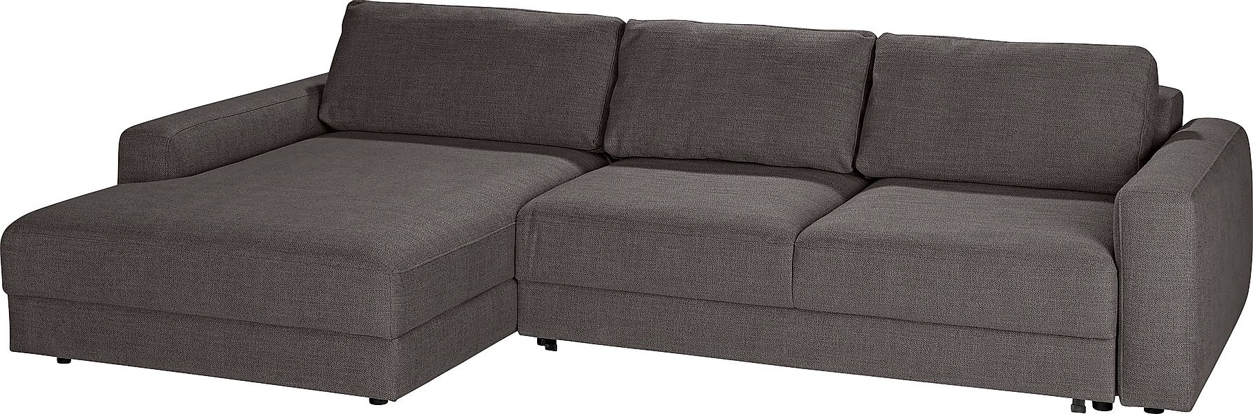 TRENDMANUFAKTUR Ecksofa "Bourbon II, hoher Sitzkomfort, extrabreite Recamie günstig online kaufen