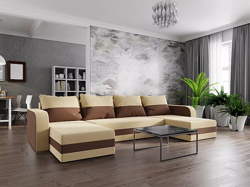 ALTDECOR Wohnlandschaft HEWLI-BIS, Couch mit Schlaffunktion, Wohnzimmer - E günstig online kaufen