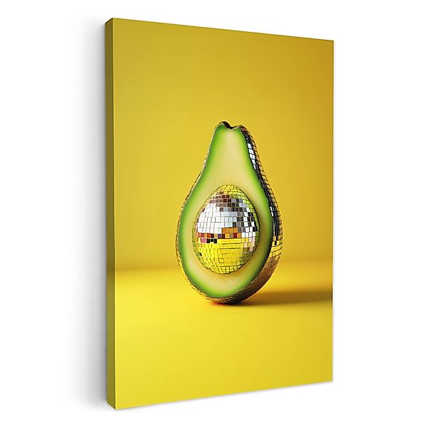 OneMillionCanvasses® Leinwandbild Avocado - Discokugel - günstig online kaufen