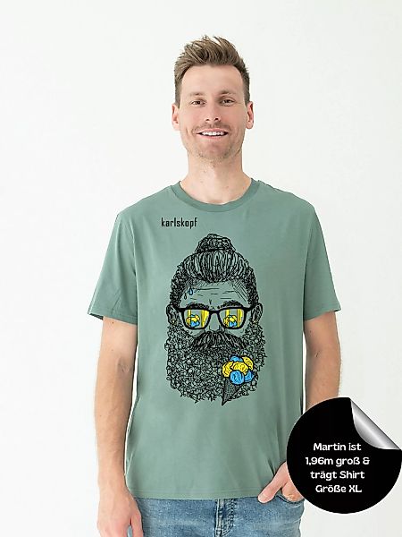 karlskopf Print-Shirt Rundhalsshirt Basic SUMMERVIBES günstig online kaufen