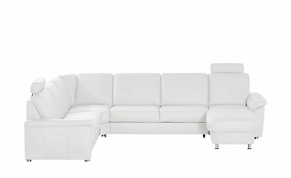 meinSofa Wohnlandschaft Leder Carolin ¦ weiß ¦ Maße (cm): B: 330 H: 91 T: 2 günstig online kaufen