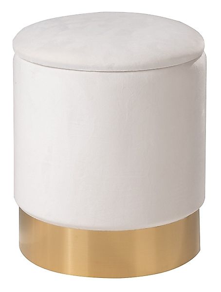Home4You Sitzhocker mit Deckel, Ø 31 günstig online kaufen