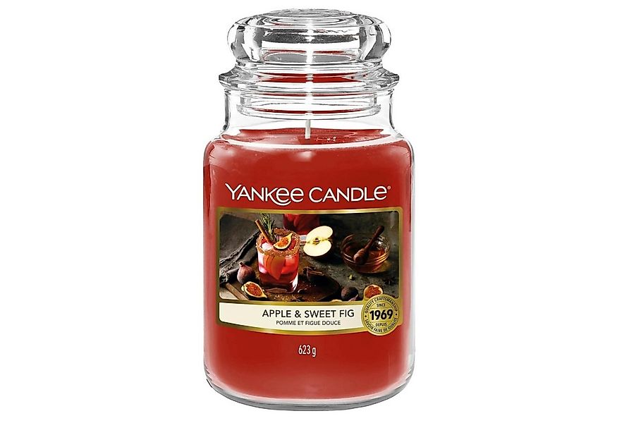 Yankee Candle Duftkerze Yankee Candle Apple & Sweet Fig grosse Duftkerze im günstig online kaufen