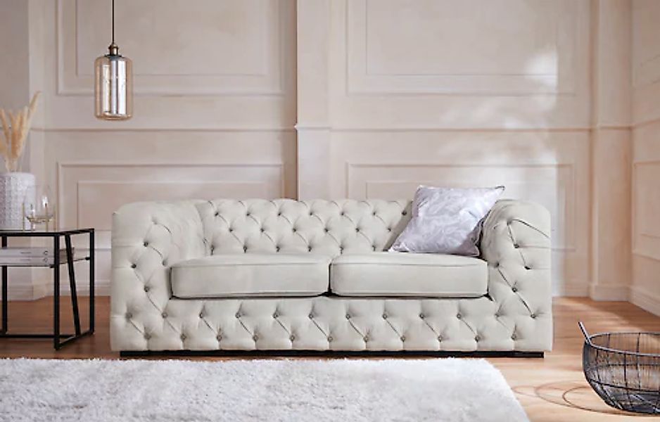 Home affaire Chesterfield-Sofa »Kalina« mit klassischer Chesterfield-Knopfh günstig online kaufen