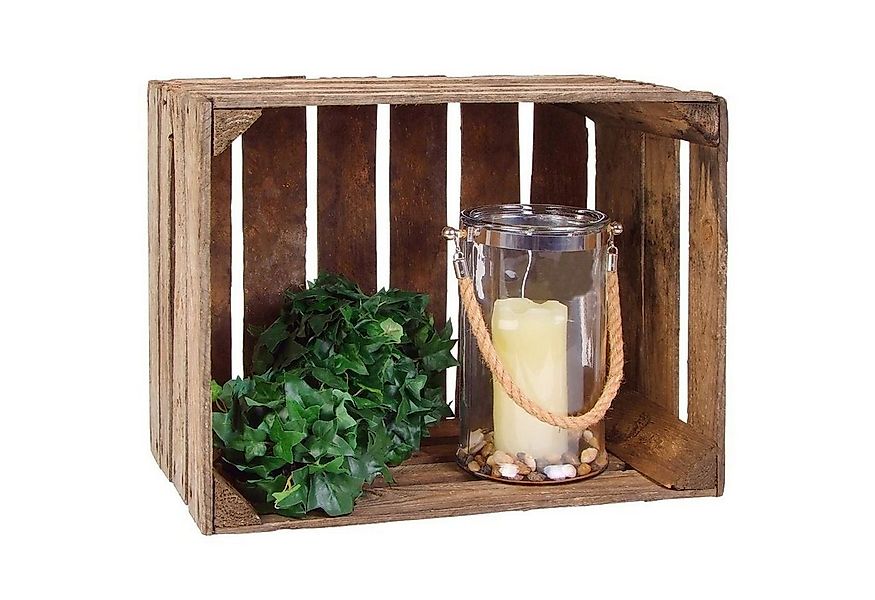 BURI Aufbewahrungsbox Deko-Holzkiste Obstkiste Beistelltisch Vintage Shabby günstig online kaufen