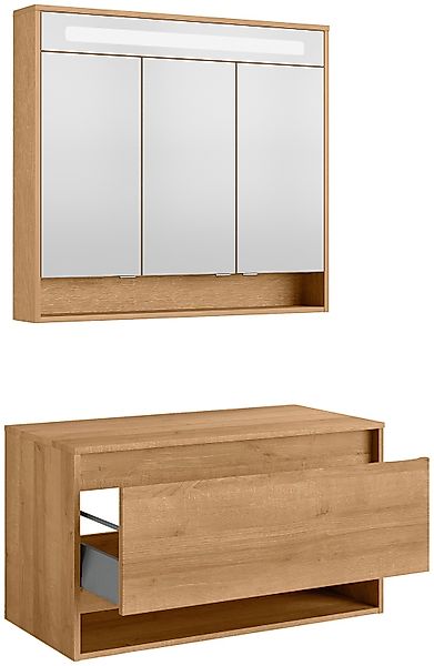 FACKELMANN Badmöbel-Set Natura Badmöbel Set 2 günstig online kaufen