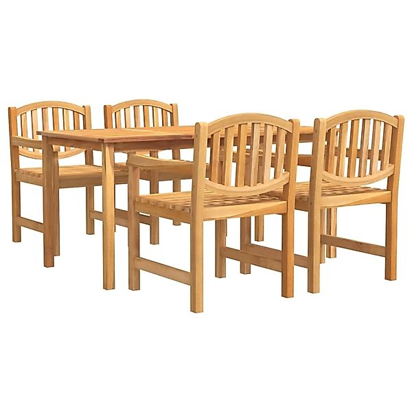 vidaXL 5-tlg Garten-Essgruppe Massivholz Teak Modell 95 günstig online kaufen