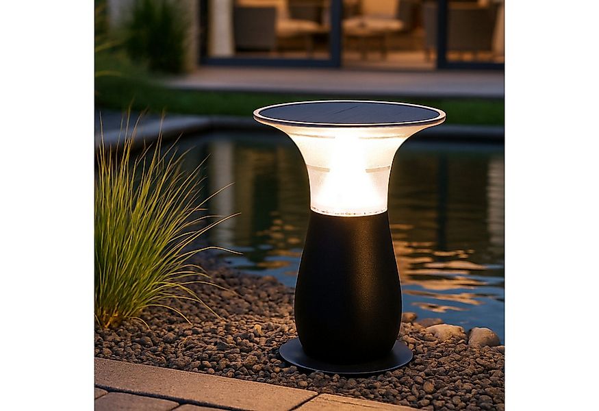 Arnusa LED Solarleuchte Solarlampe Wegeleuchte Sockelleuchte 29 cm Gartenla günstig online kaufen