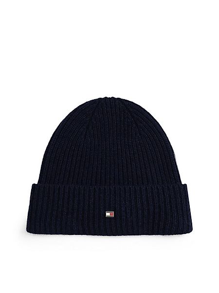 Tommy Hilfiger Beanie TH FLAG CASHMERE Premium Line mit Umschlag, aus Stric günstig online kaufen