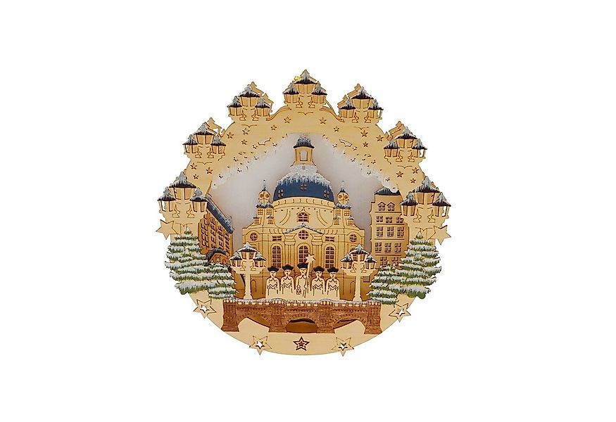 HTI-Living Beleuchtetes Fensterbild LED Fensterbild Kirche mit Sternensinge günstig online kaufen