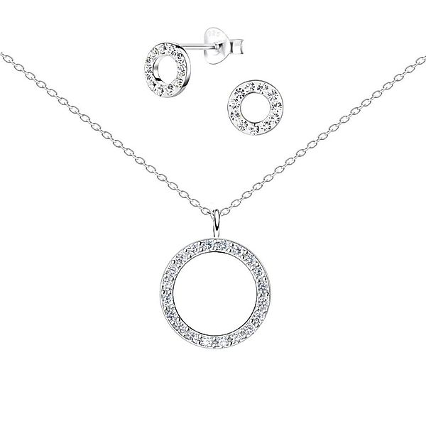 ALEXANDER YORK Schmuckset CIRCLE Zirkonia, 4-tlg., günstig online kaufen