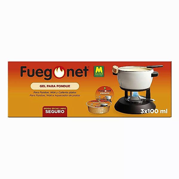 Flüssiger Grillanzünder Massó 3 X 100 Ml Gel Fondue Set günstig online kaufen