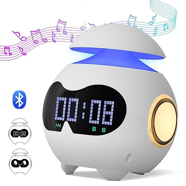 Sunicol Wecker LED Lichtwecker mit Bluetooth-Lautsprecher, günstig online kaufen