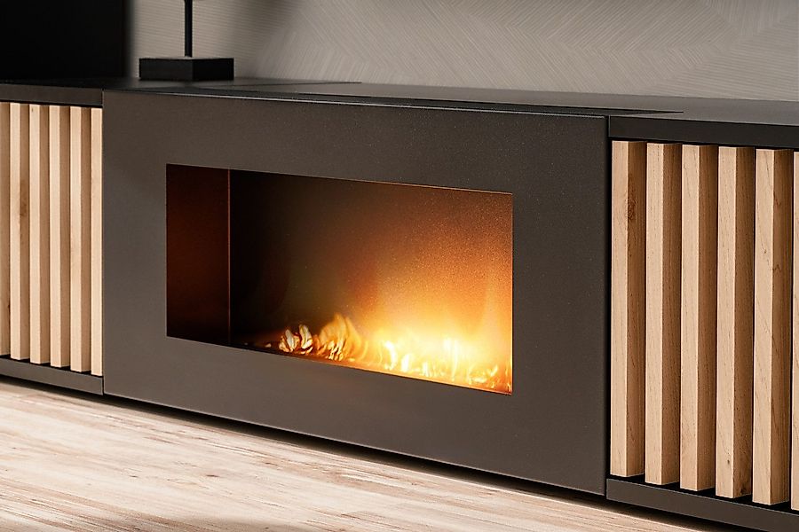 Furn.Design Wohnwand Morgan, (in schwarz matt günstig online kaufen
