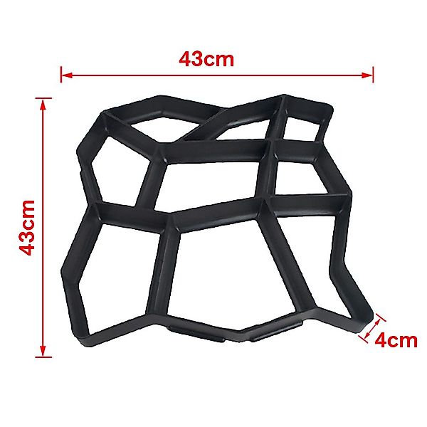 Clanmacy Gipsfaserplatten 1-5x DIY Pflasterform Gehweg günstig online kaufen