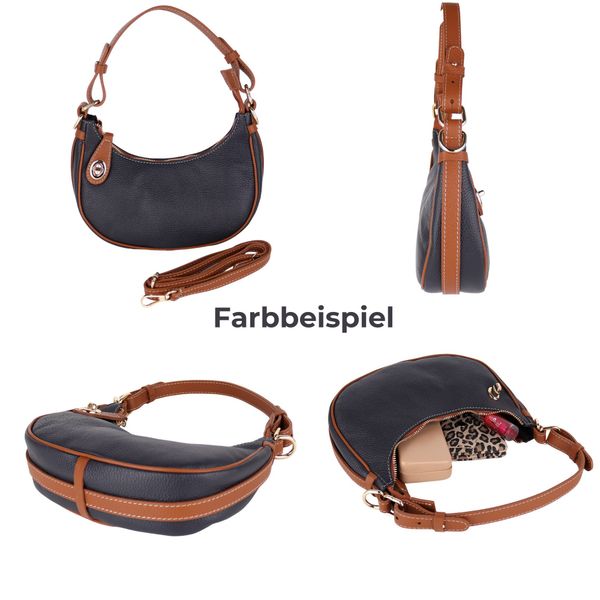 MIRROSI Umhängetasche Damen aus Echtleder, Wildleder, günstig online kaufen