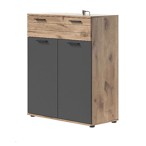 Inn.Furn Kommode Eiche Grau 90 cm mit Soft-Close Tomaso günstig online kaufen
