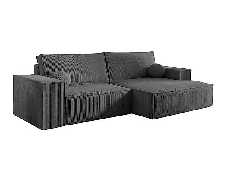 Deine Möbel 24 Wohnlandschaft NEPTUN 255 cm breit Ecksofa Sofa Wohnzimmer L günstig online kaufen