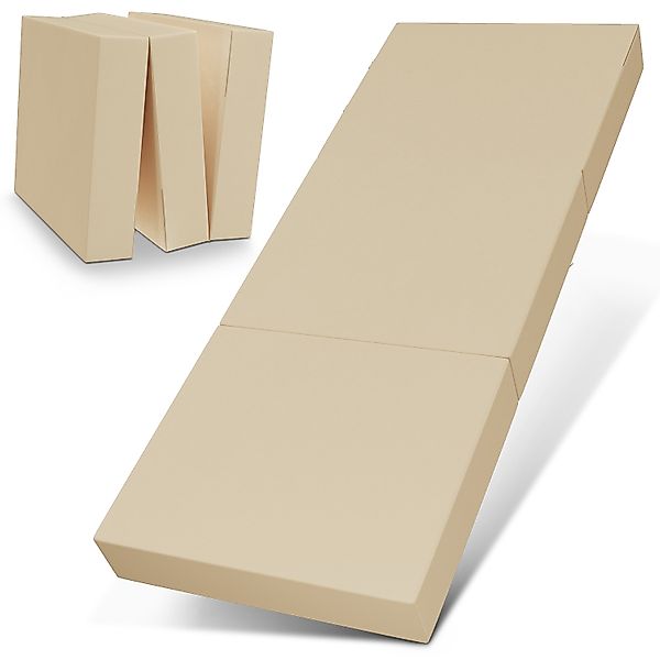 ELONEO Klappmatratze Gästematratze, 90x200x15 cm, creme günstig online kaufen