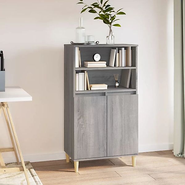 vidaXL Highboard Highboard Grau Sonoma 60x36x110 günstig online kaufen