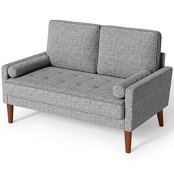 OUNUO 2-Sitzer Sofa 2 Sitzer, Modernes 2er Sofa mit 2 Wurfkissen günstig online kaufen