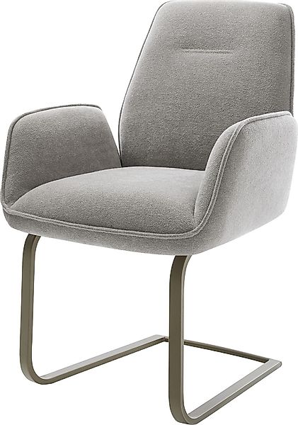 DELIFE Polsterstuhl Zoa-Flex, Freischwinger flach Effektfinish günstig online kaufen